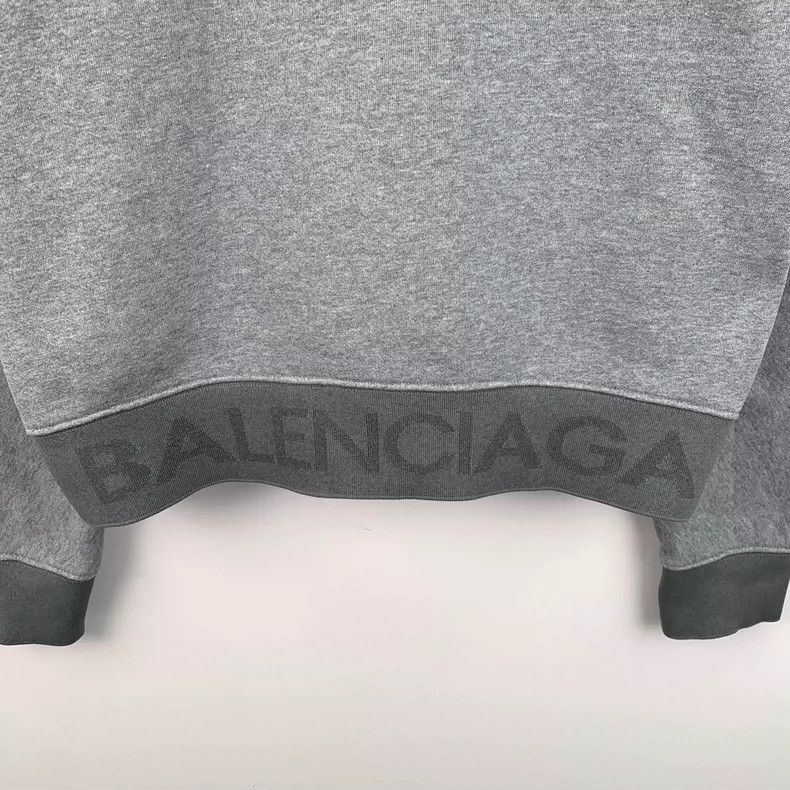 Balenciaga Gray Cotton Hooded Zip Sweatshirt Jacket Size US S / EU 44-46 / 1 - 5 Thumbnail