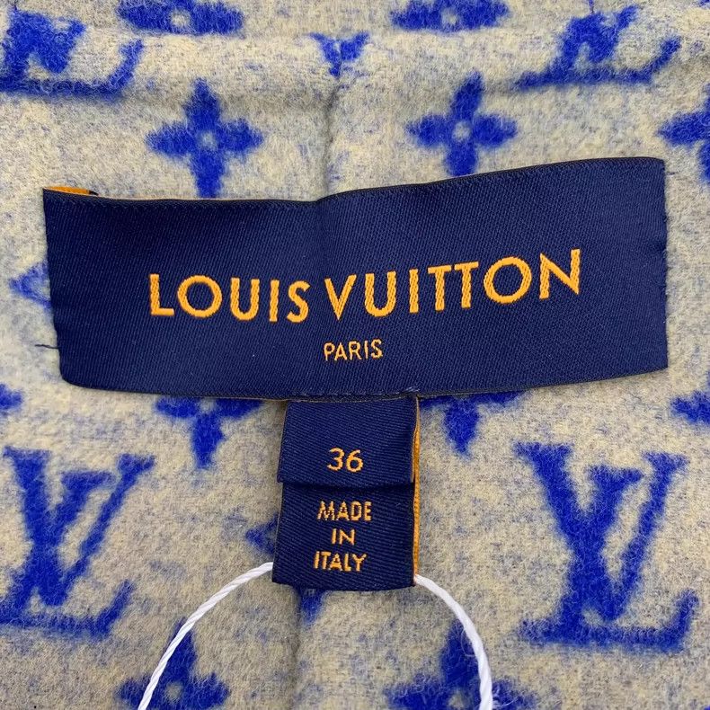 Louis Vuitton Louis Vuitton Blue Logo Hooded Coat Size US XXS / EU 40 - 5 Thumbnail
