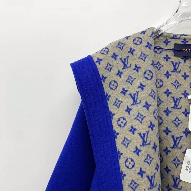Louis Vuitton Louis Vuitton Blue Logo Hooded Coat Size US XXS / EU 40 - 3 Thumbnail