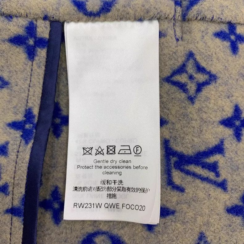 Louis Vuitton Louis Vuitton Blue Logo Hooded Coat Size US XXS / EU 40 - 6 Thumbnail