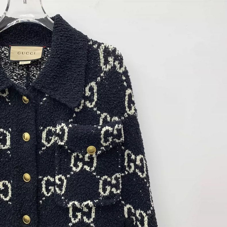 Gucci Gucci Cosmogonie Black Logo Cape Coat Size US XS / EU 42 / 0 - 3 Thumbnail