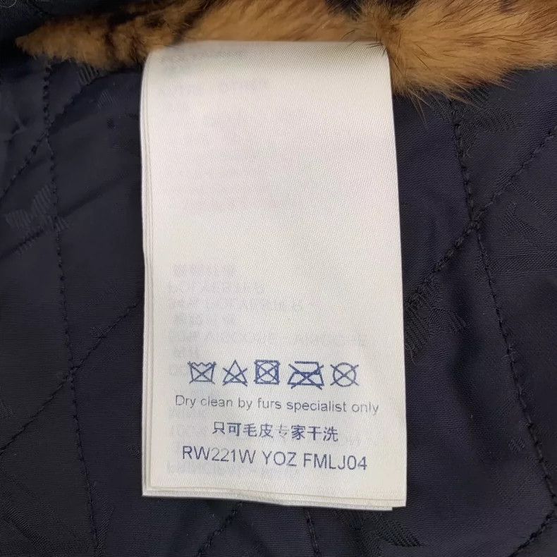 Louis Vuitton Louis Vuitton Brown Logo Fur Hooded Jacket Size US S / EU 44-46 / 1 - 6 Thumbnail