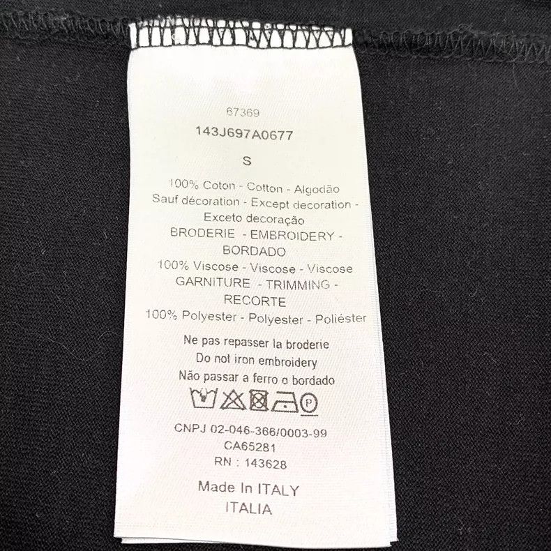 Dior Dior x Kenny Scharf Black Cotton T-Shirt Size US S / EU 44-46 / 1 - 7 Thumbnail