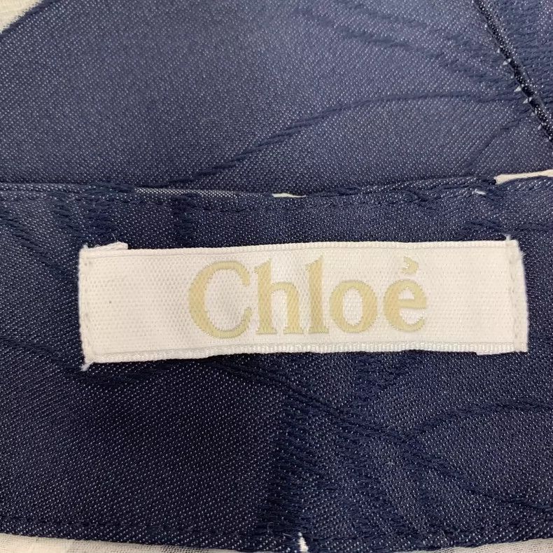 Chloe Floral Print Casual Shorts in Navy Blue Size US 36 / EU 52 - 5 Thumbnail