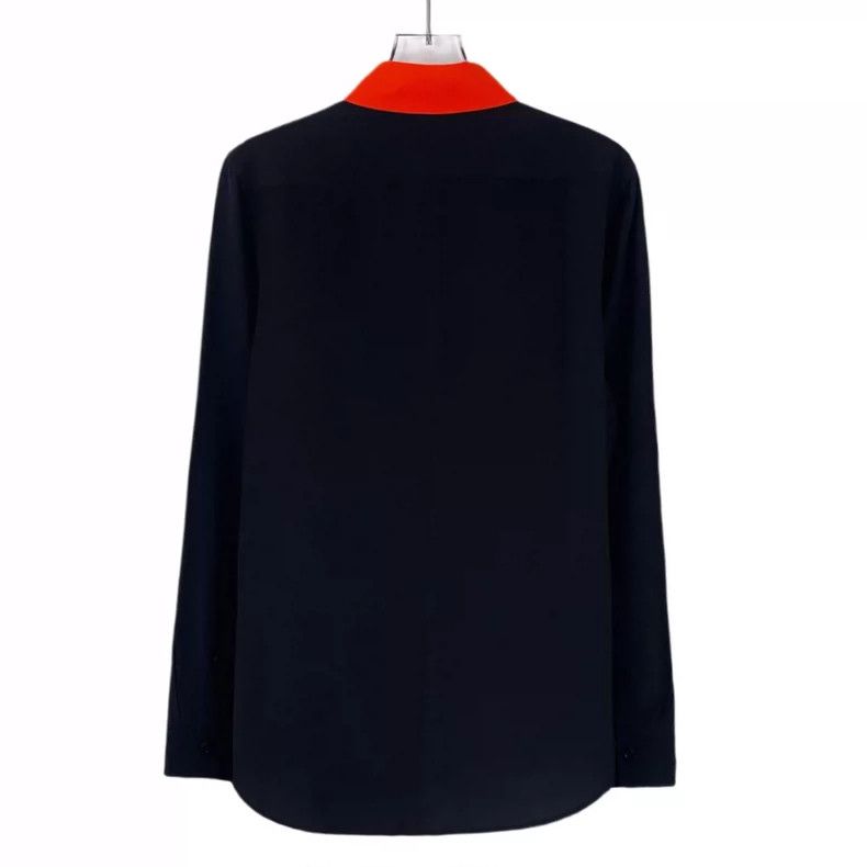 Givenchy Givenchy Black Silk Long Sleeve Button-Up Shirt Size US XXS / EU 40 - 2 Thumbnail