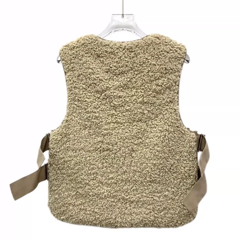 Dior Christian Dior Beige Quilted Vest with Bee Embroidery Size US XS / EU 42 / 0 - 4 Thumbnail