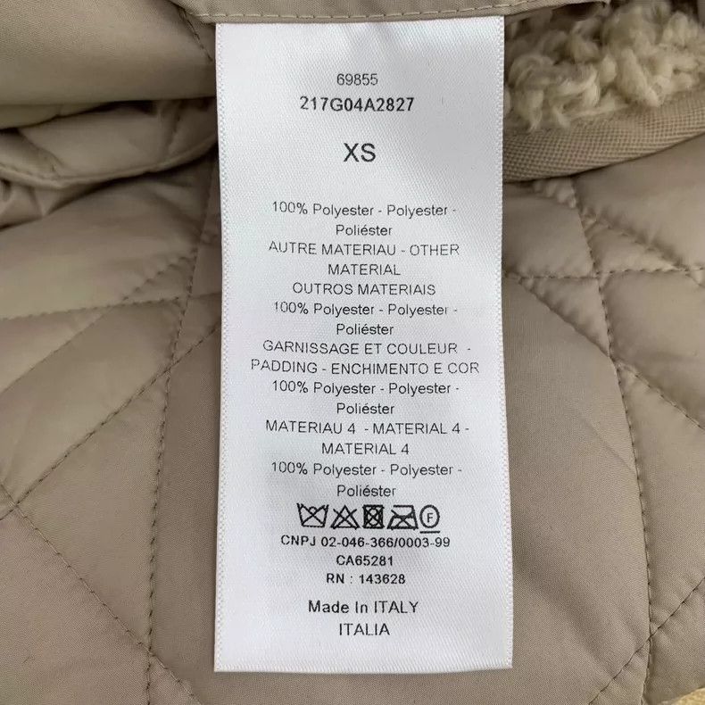 Dior Christian Dior Beige Quilted Vest with Bee Embroidery Size US XS / EU 42 / 0 - 7 Thumbnail