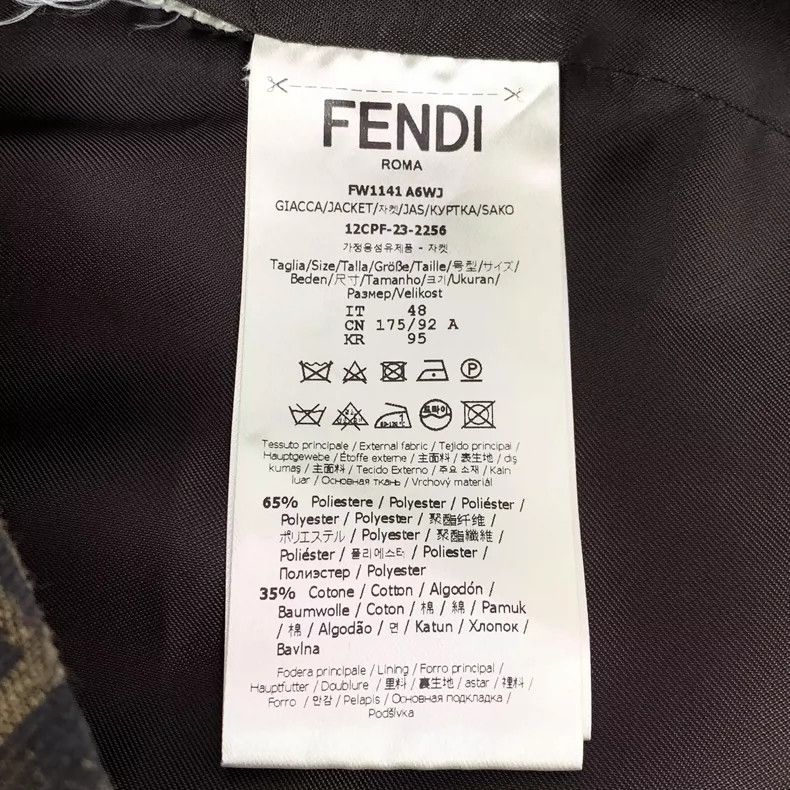 Fendi Fendi Brown Logo Print Long Sleeve Shirt Size US M / EU 48-50 / 2 - 6 Thumbnail
