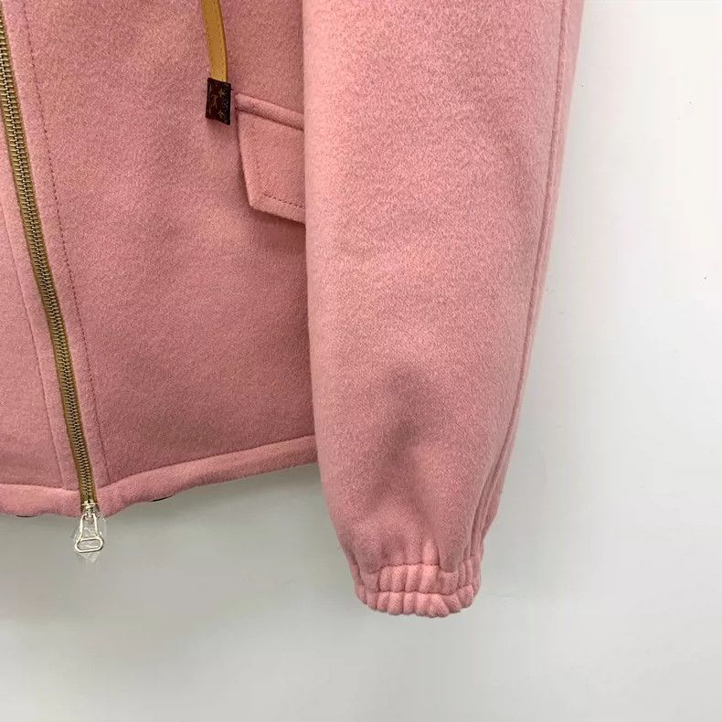 Louis Vuitton Louis Vuitton Pink Hooded Zip Coat Size US XS / EU 42 / 0 - 4 Thumbnail