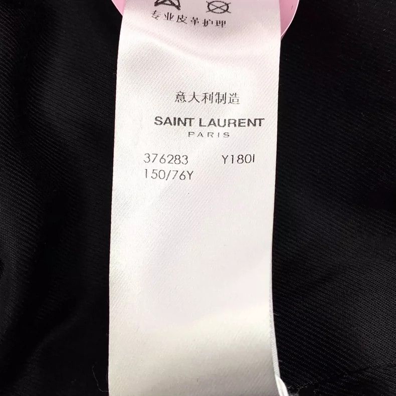 Saint Laurent Paris Saint Laurent Black Striped Baseball Jacket Size US M / EU 48-50 / 2 - 7 Thumbnail