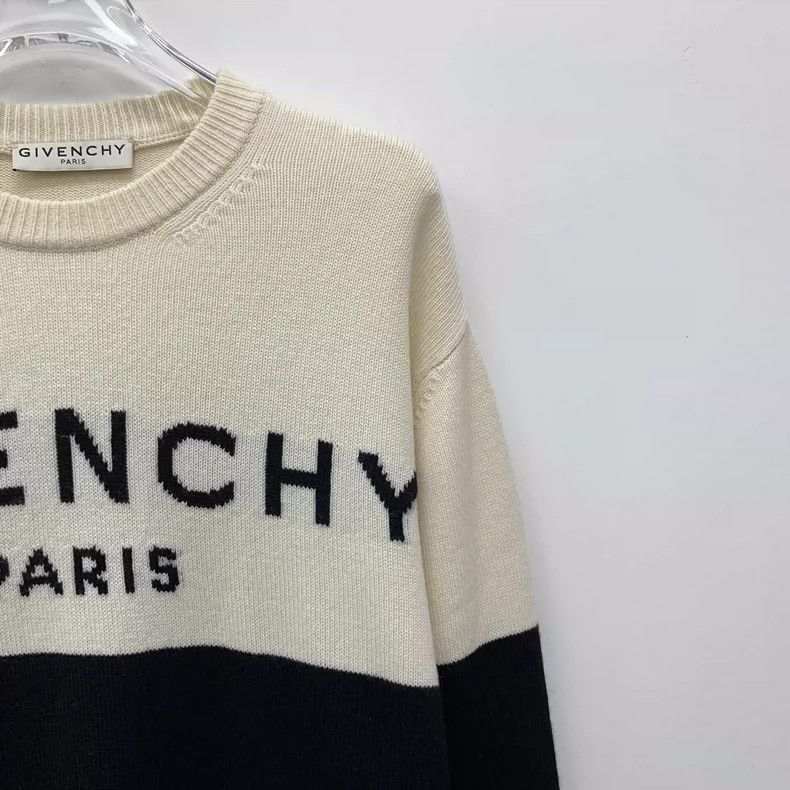 Givenchy Givenchy Color Block Logo Knit Sweater Size US XS / EU 42 / 0 - 3 Thumbnail