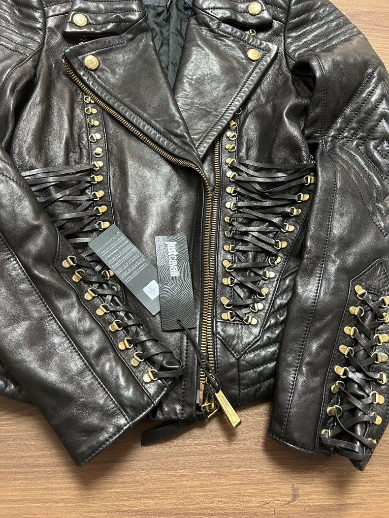 Just Cavalli JustCavalli High-End Women's Leather Jacket Size US M / EU 48-50 / 2 - 4 Thumbnail