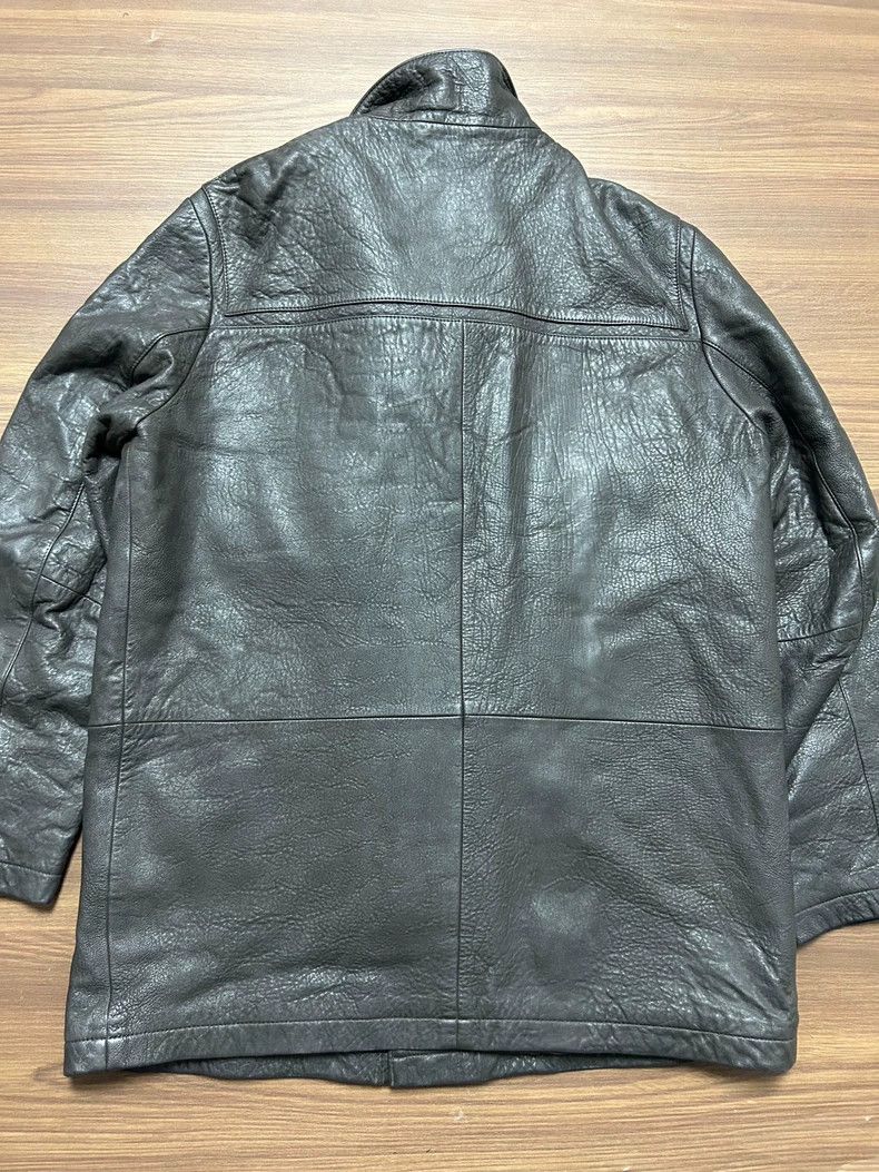 Hugo Boss Hugo BOSS Leather Coat with Fur Collar Size US XXL / EU 58 / 5 - 2 Thumbnail