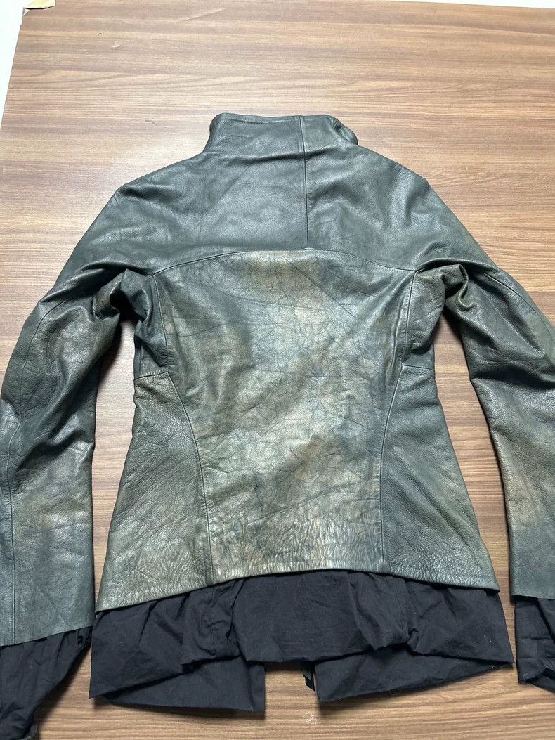 Kiko Kostadinov Dark Vintage Leather Coat from Kazuaki Kumagai Size US M / EU 48-50 / 2 - 2 Thumbnail