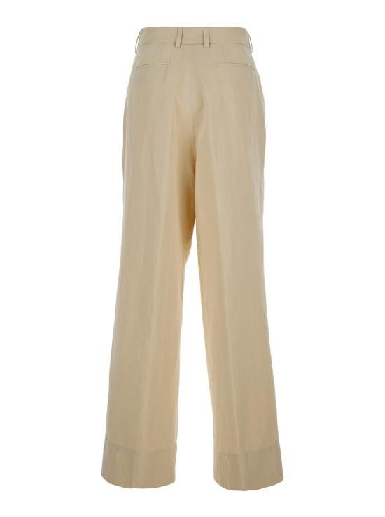 PT Torino PT TORINO Women Straight Pants CDVLFKZ00STDBP710015 Beige Size 27" / US 4 / IT 40 - 2 Thumbnail