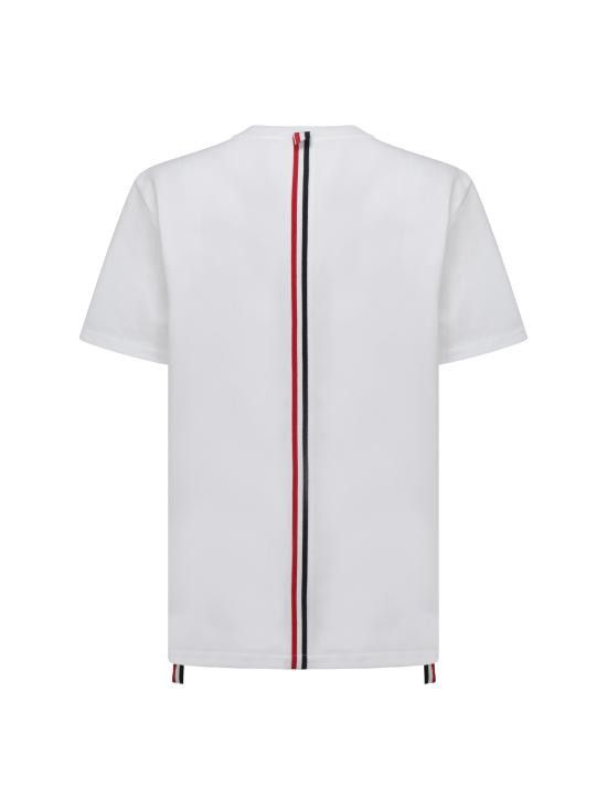 Thom Browne THOM BROWNE Men T-Shirts MJS056A00050 100 WHITE Size US M / EU 48-50 / 2 - 2 Thumbnail
