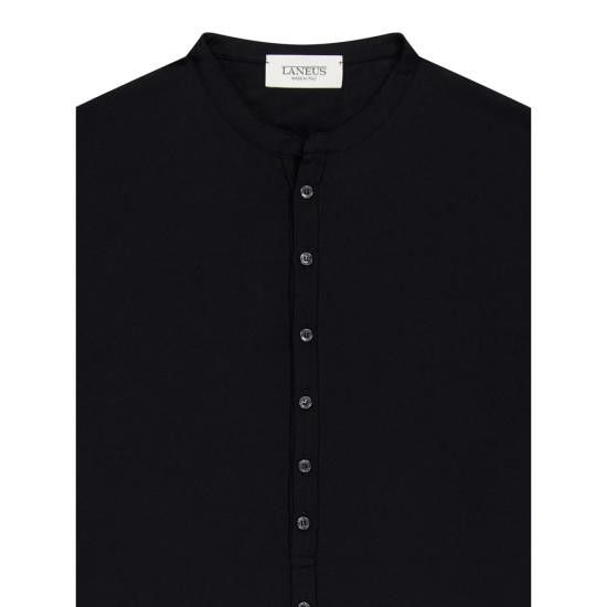 Laneus LANEUS Men T-Shirts ATH051 110 BLACK Size US L / EU 52-54 / 3 - 2 Thumbnail