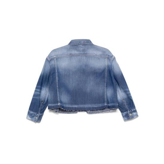 Dsquared2 DSQUARED2 Women Denim Jackets S30341 S73AM0358 470 BLUE Size XS / US 0-2 / IT 36-38 - 2 Thumbnail