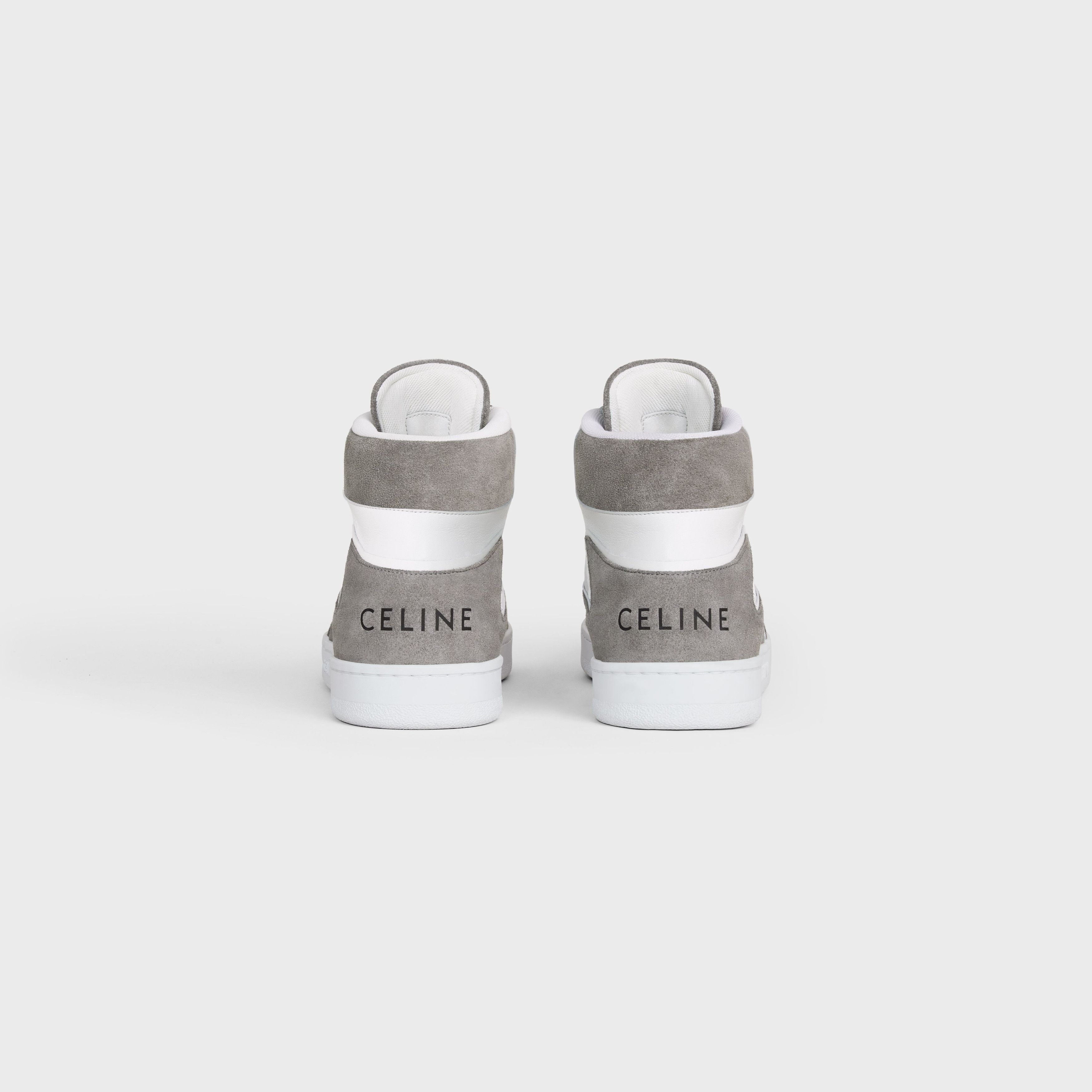 Celine trainer ct-01 high top sneaker in suede calfskin&calfskin Size US 12 / EU 45 - 3 Thumbnail