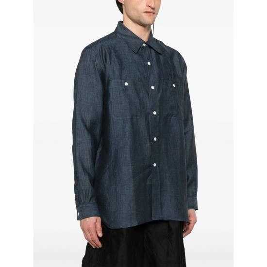 Needles NEEDLES Men Long Tops QV291 BLUE Size US XL / EU 56 / 4 - 2 Thumbnail