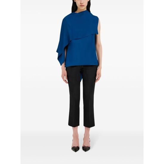 Salvatore Ferragamo SALVATORE FERRAGAMO Women Blouses 13G521 0780682 BLBIA BLUE Size M / US 6-8 / IT 42-44 - 2 Thumbnail