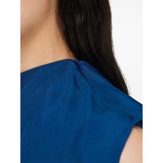 Salvatore Ferragamo SALVATORE FERRAGAMO Women Blouses 13G521 0780682 BLBIA BLUE Size M / US 6-8 / IT 42-44 - 5 Thumbnail