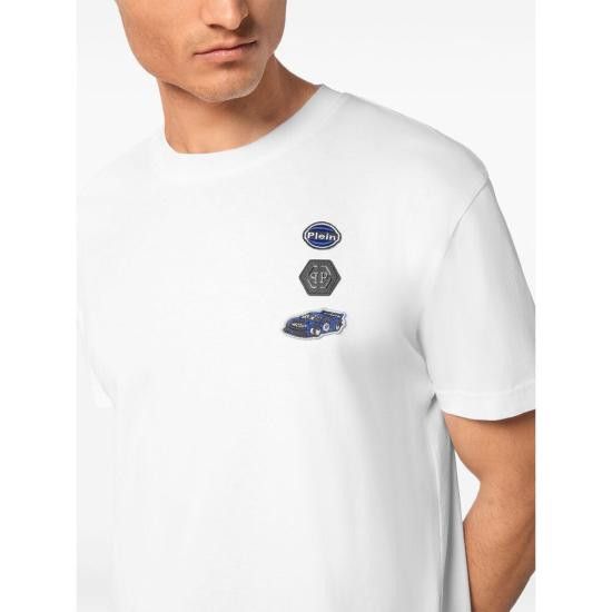 Philipp Plein PHILIPP PLEIN Men T-Shirts MTK8165 PJY002N 01 WHITE Size US XL / EU 56 / 4 - 3 Thumbnail