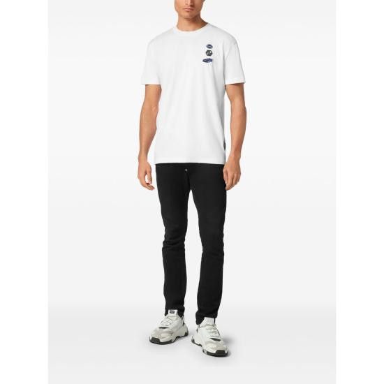 Philipp Plein PHILIPP PLEIN Men T-Shirts MTK8165 PJY002N 01 WHITE Size US XL / EU 56 / 4 - 5 Thumbnail