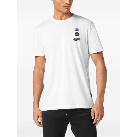 Philipp Plein PHILIPP PLEIN Men T-Shirts MTK8165 PJY002N 01 WHITE Size US XL / EU 56 / 4 - 4 Thumbnail