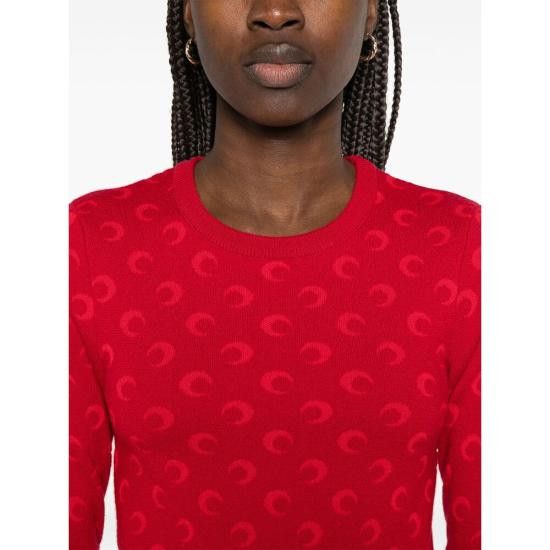 Marine Serre MARINE SERRE Women Jackets WTK014A CKNI0530 RD10 RED Size S / US 4 / IT 40 - 4 Thumbnail