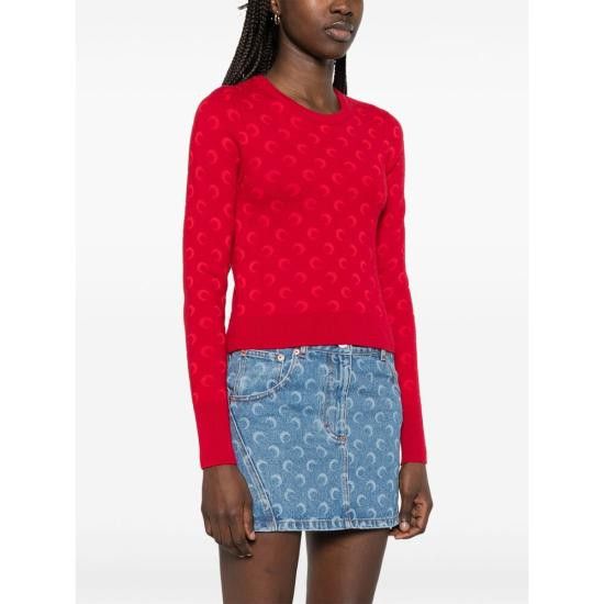 Marine Serre MARINE SERRE Women Jackets WTK014A CKNI0530 RD10 RED Size S / US 4 / IT 40 - 5 Thumbnail