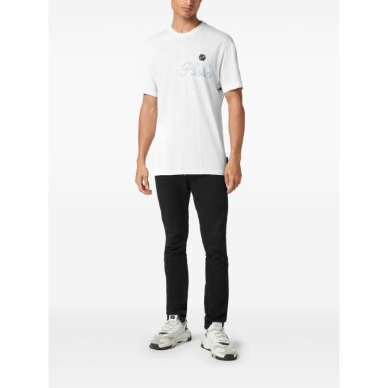 Philipp Plein PHILIPP PLEIN Men T-Shirts MTK8063 PJY002N 0108 WHITE Size US XL / EU 56 / 4 - 2 Thumbnail