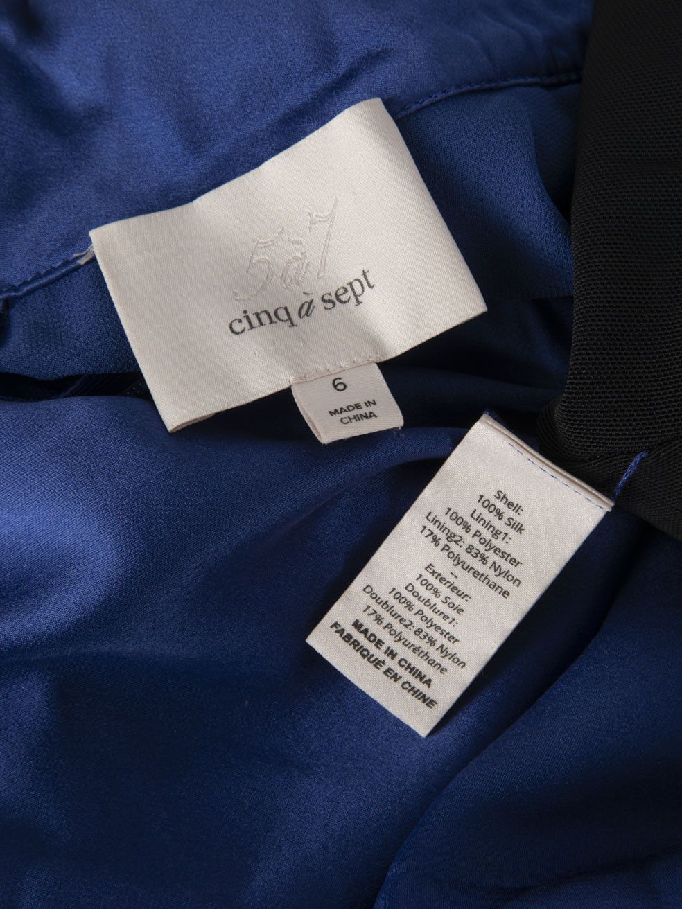 Cinq a Sept Blue Silk Ruched Midi Dress Size M / US 6-8 / IT 42-44 - 6 Thumbnail