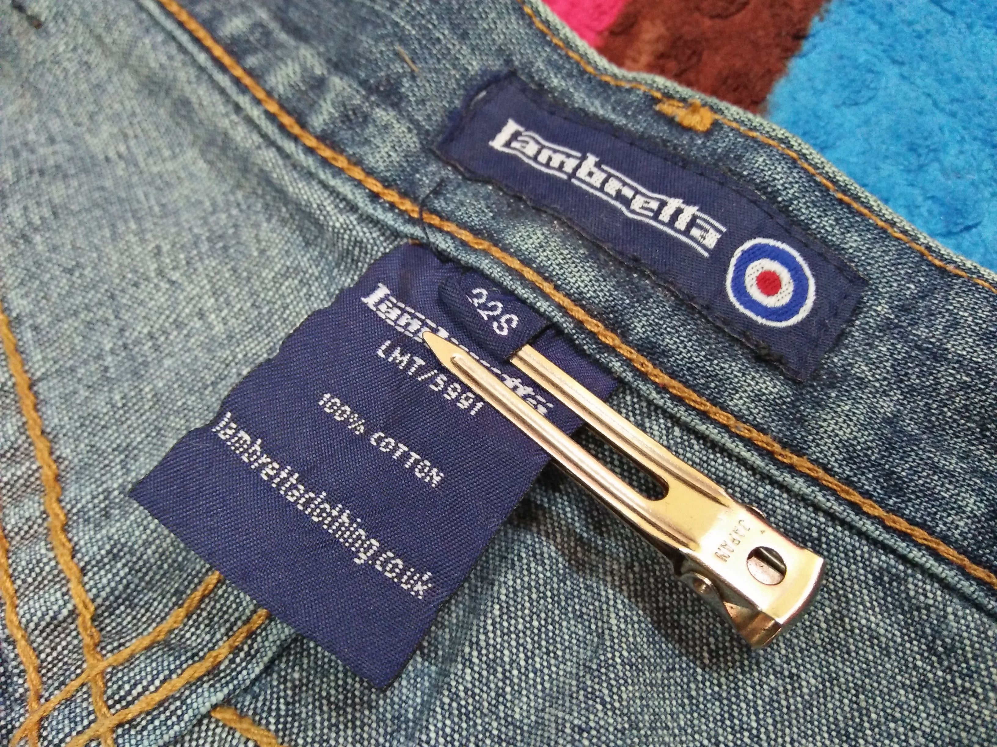 Lambretta LAMBRETTA Union Jack Flag Y2K England Straight Fit Jeans Size US 32 / EU 48 - 7 Thumbnail
