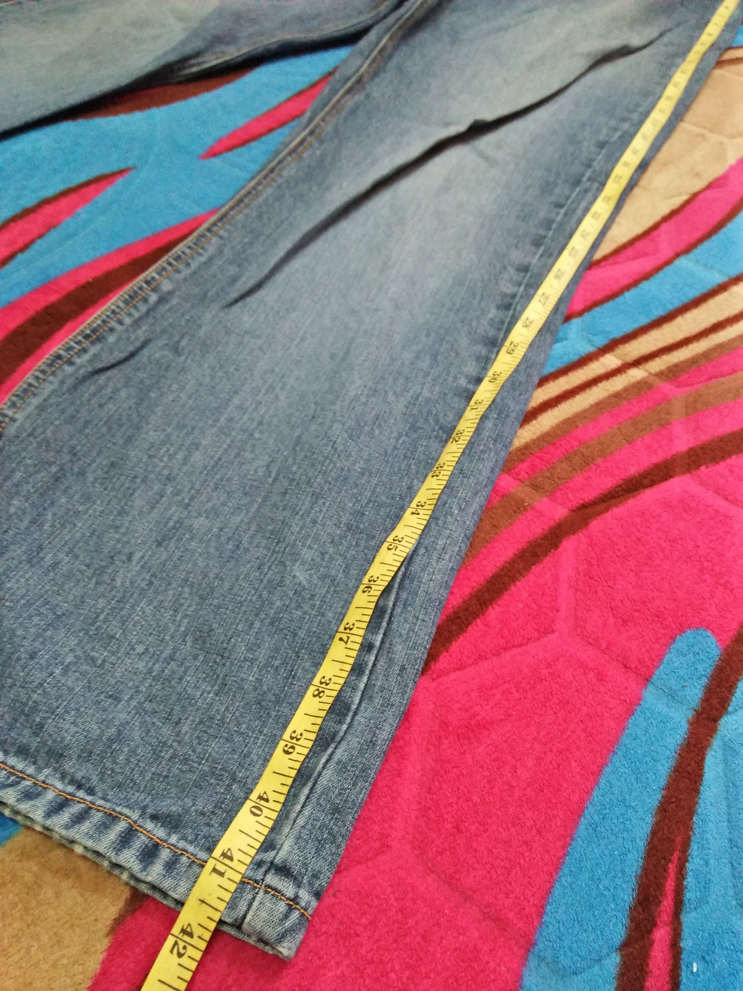 Lambretta LAMBRETTA Union Jack Flag Y2K England Straight Fit Jeans Size US 32 / EU 48 - 10 Thumbnail