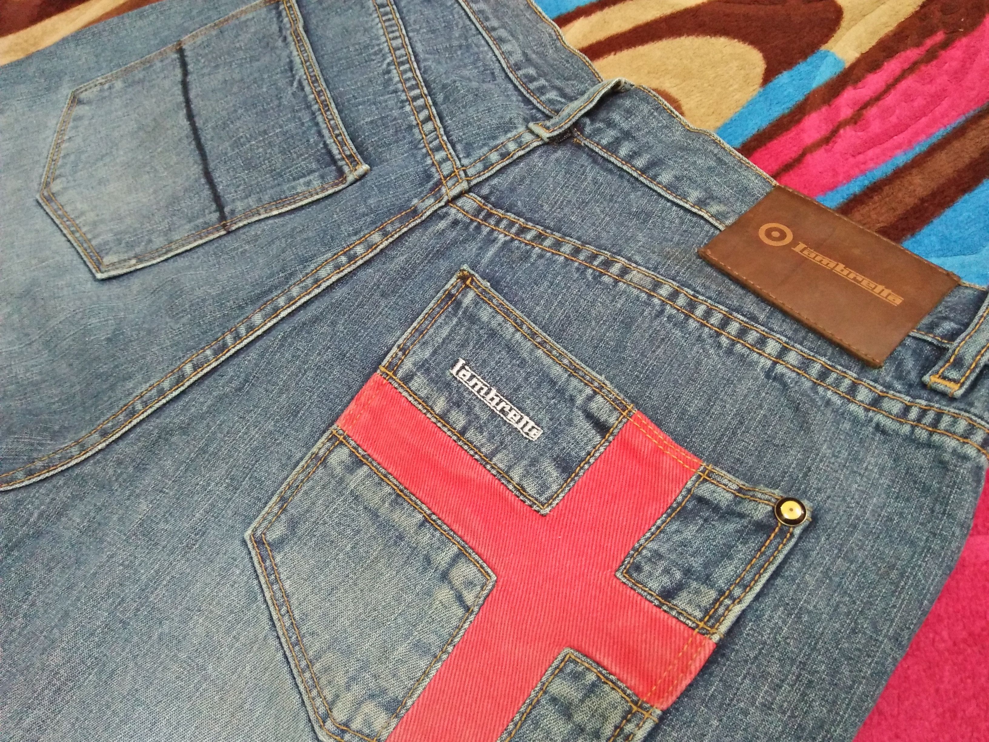 Lambretta LAMBRETTA Union Jack Flag Y2K England Straight Fit Jeans Size US 32 / EU 48 - 6 Thumbnail