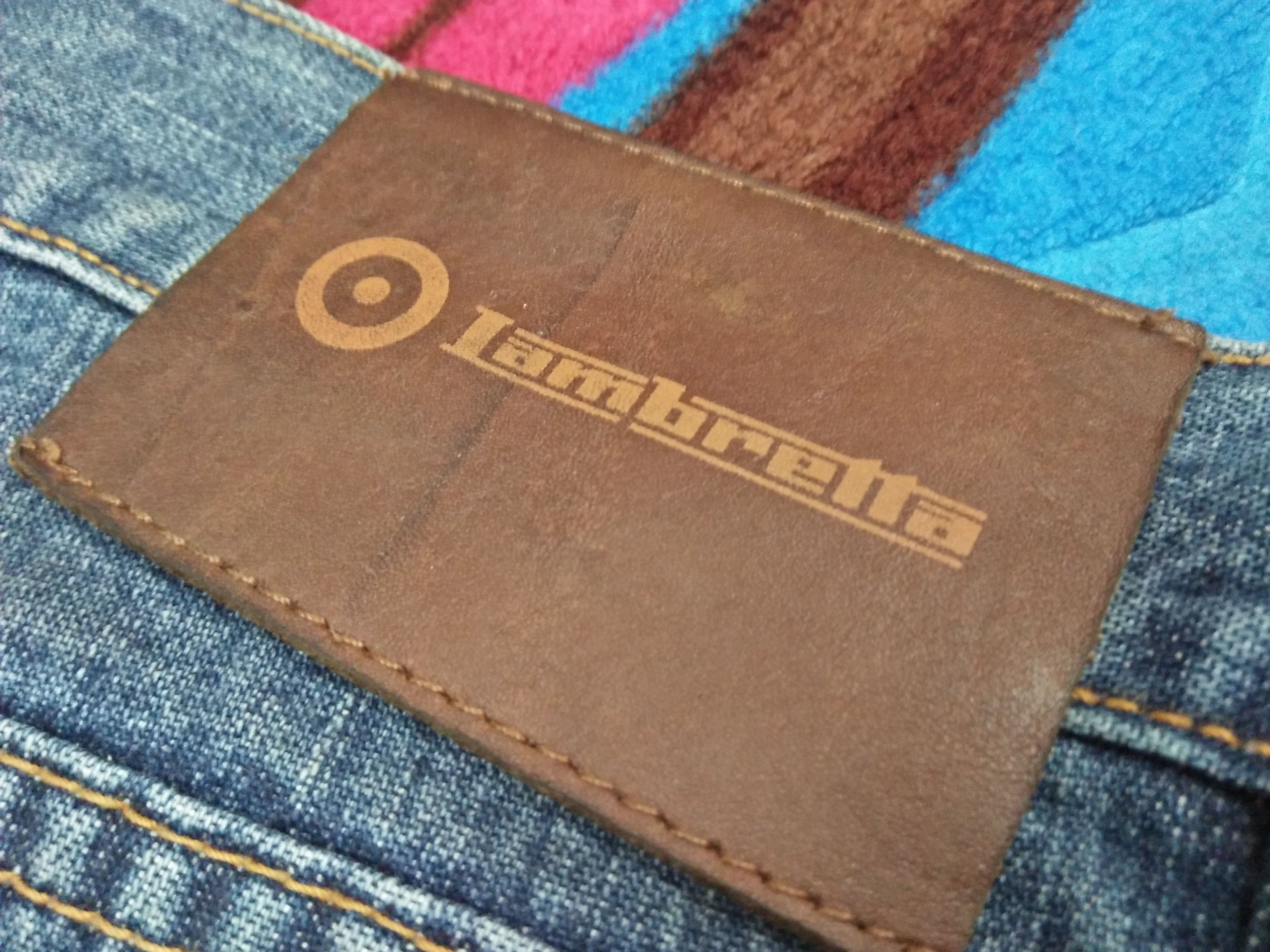 Lambretta LAMBRETTA Union Jack Flag Y2K England Straight Fit Jeans Size US 32 / EU 48 - 3 Thumbnail