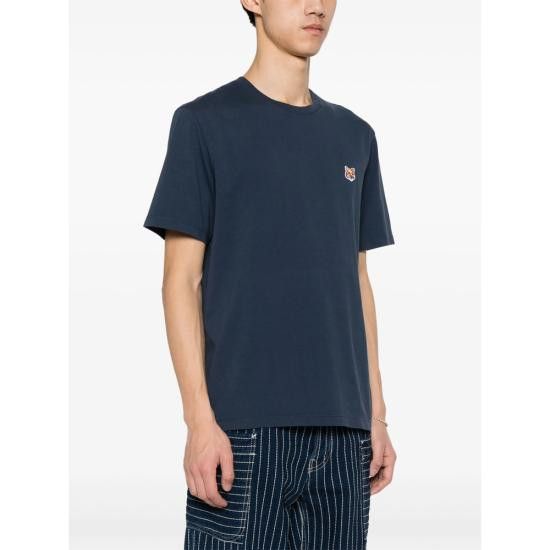 Maison Kitsune MAISON KITSUNE Men T-Shirts LM00104KJ0008 INBLU BLUE Size US M / EU 48-50 / 2 - 2 Thumbnail