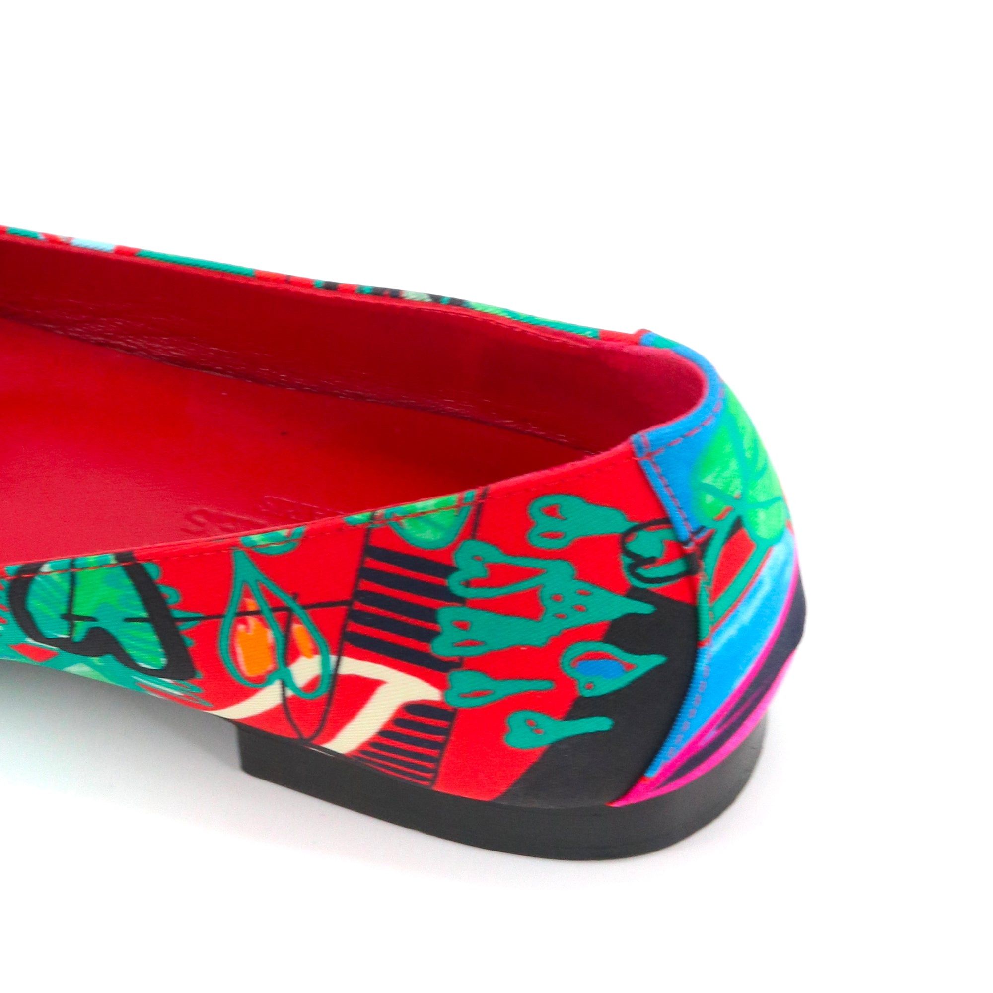 Hermes HERMÈS - Holly Hermès loafers in multicolored canvas (T37) Size US 6 / IT 36 - 5 Thumbnail