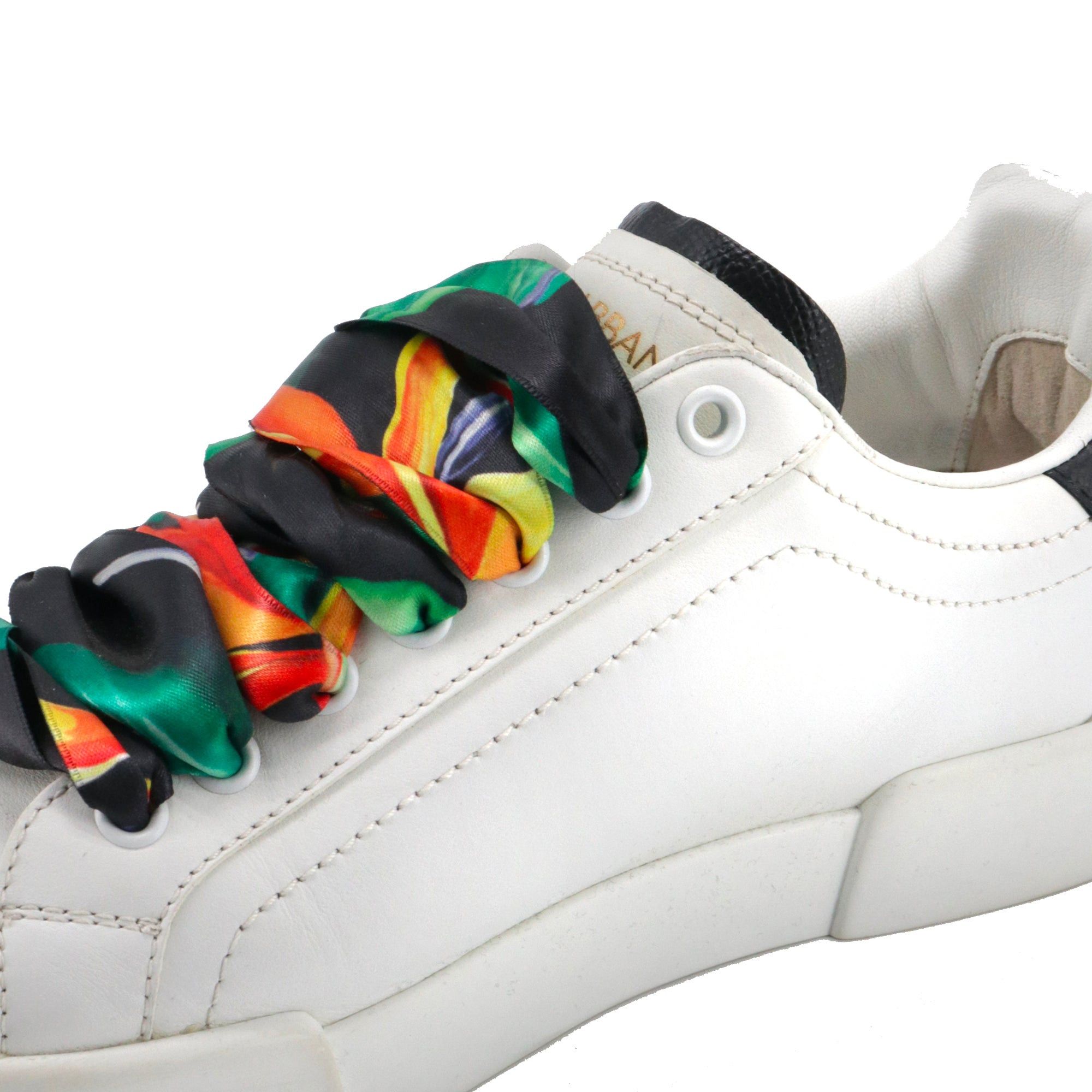 Dolce & Gabbana DOLCE & GABBANA - Dolce & Gabbana Portofino sneakers in white leather (T38) Size US 7 / IT 37 - 5 Thumbnail