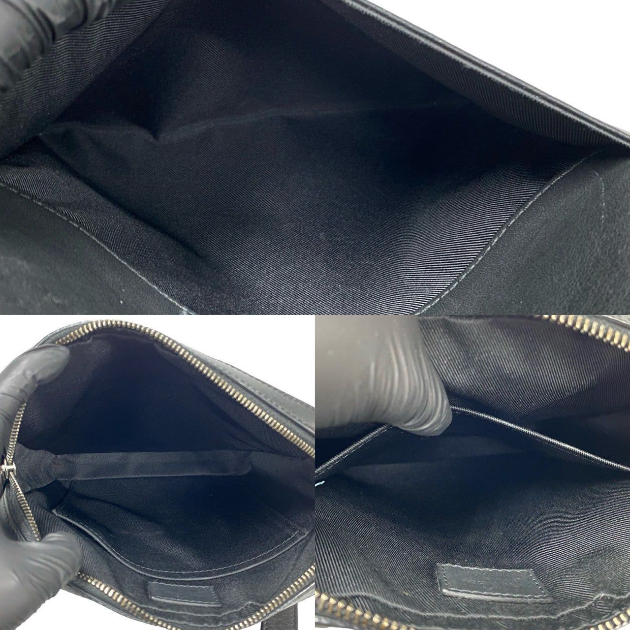 Louis Vuitton Louis Vuitton Shoulder Bag Black Leather Size ONE SIZE - 8 Thumbnail