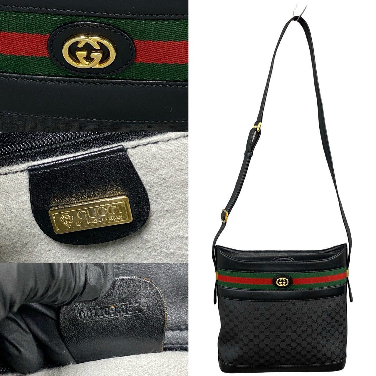 Gucci Gucci Shoulder Bag Black Leather Size ONE SIZE - 3 Thumbnail