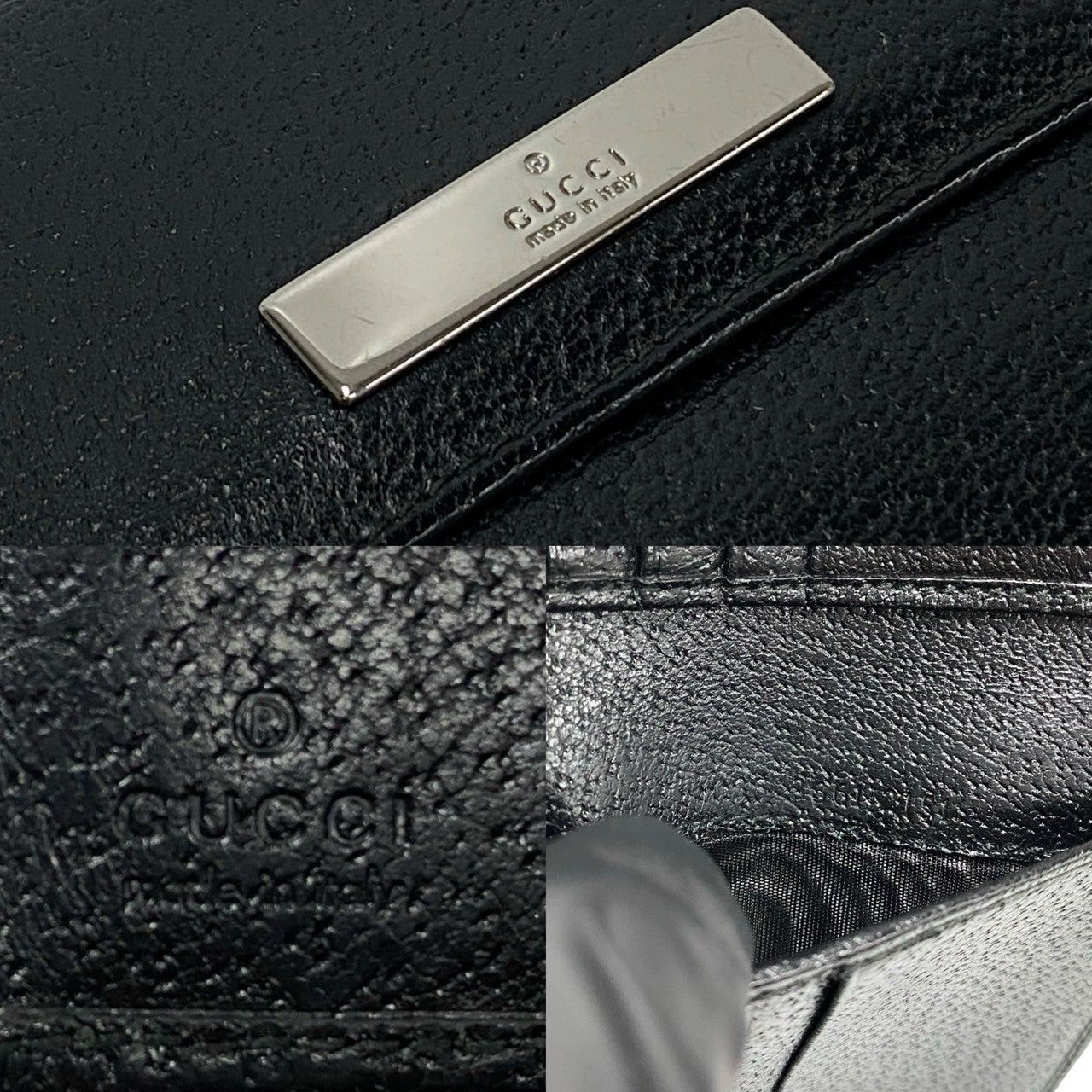 Gucci Gucci Black Leather Size ONE SIZE - 2 Thumbnail
