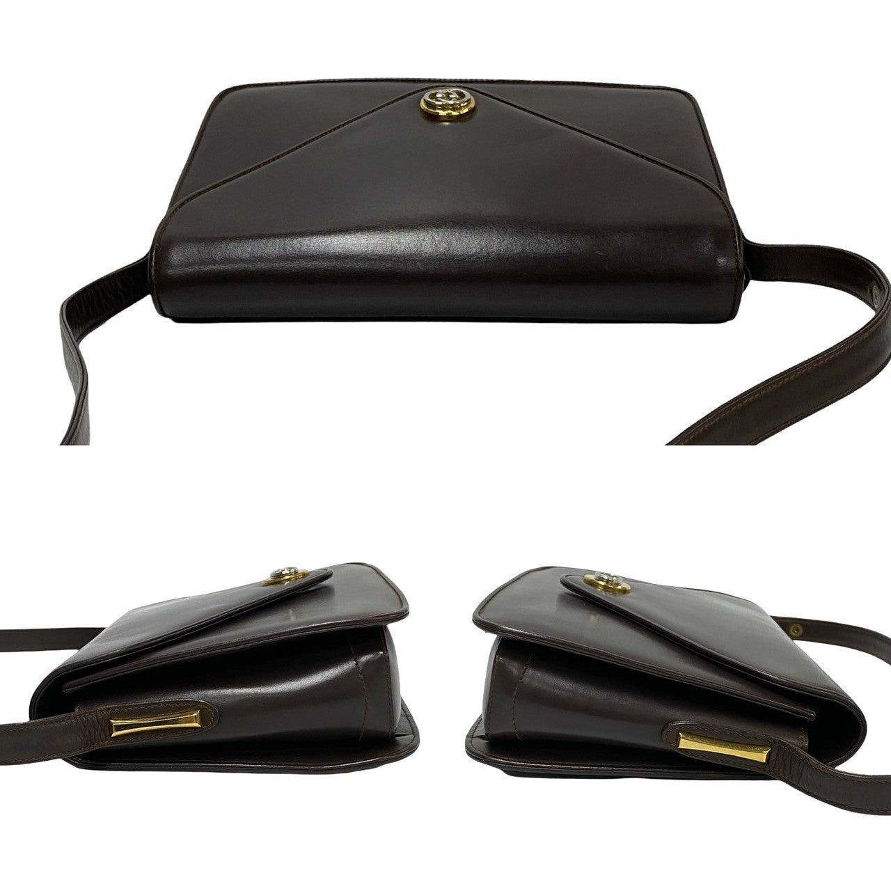 Gucci Gucci Shoulder Bag Brown Leather Size ONE SIZE - 5 Thumbnail