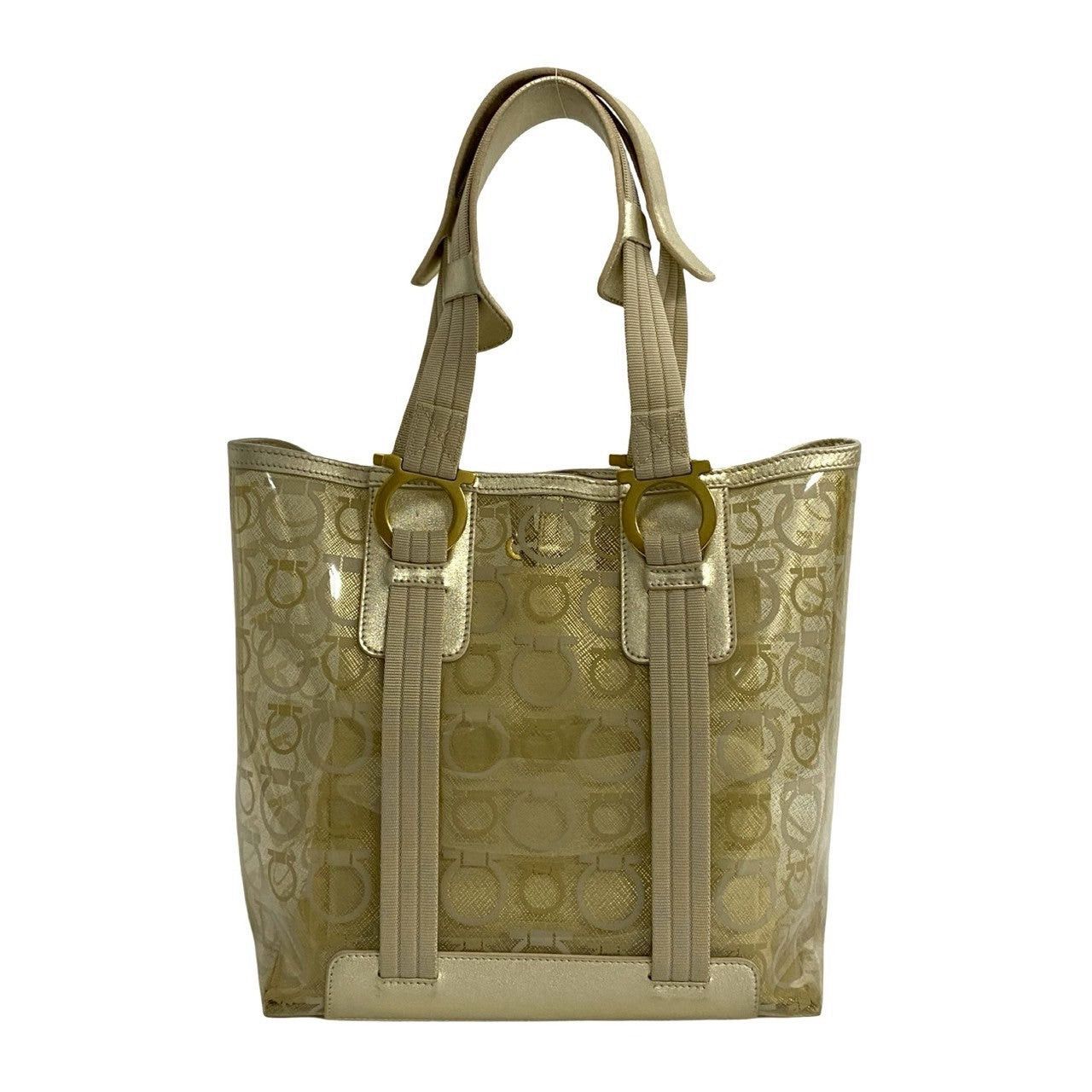 Salvatore Ferragamo Salvatore Ferragamo Tote Bag Gold Vinyl Size ONE SIZE - 4 Thumbnail