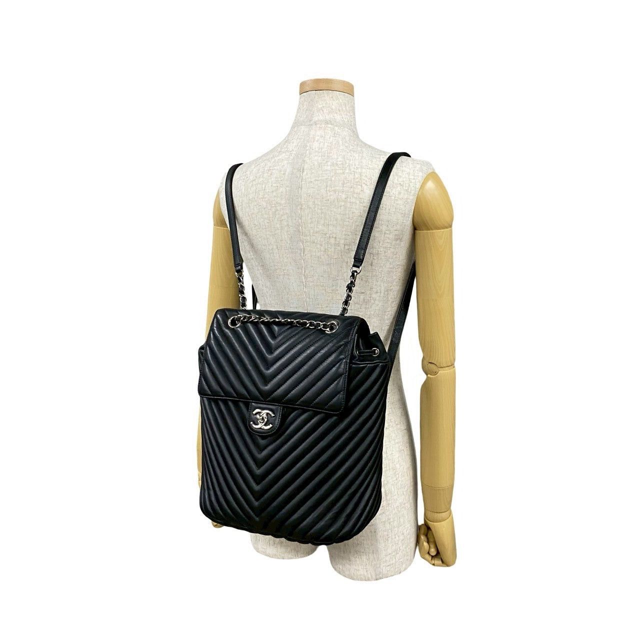 Chanel Chanel Backpack Black Leather Size ONE SIZE - 2 Thumbnail