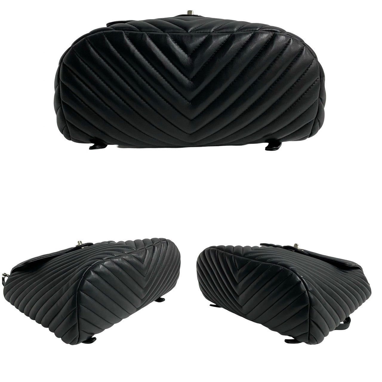 Chanel Chanel Backpack Black Leather Size ONE SIZE - 6 Thumbnail