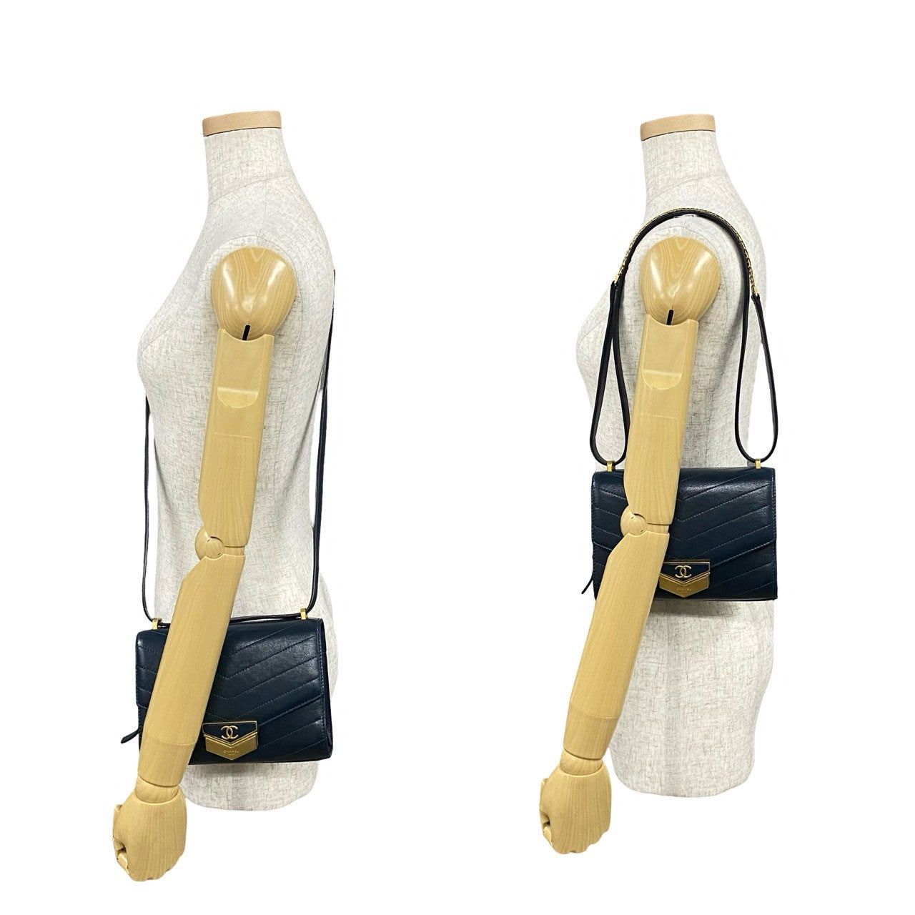Chanel Chanel Shoulder Bag Blue Leather Size ONE SIZE - 2 Thumbnail