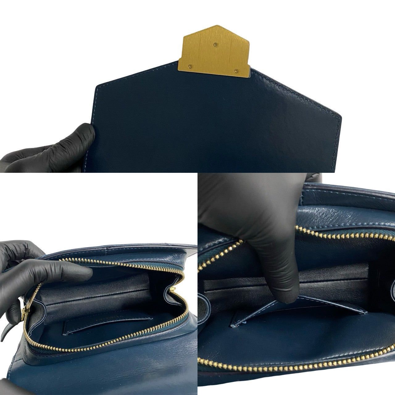 Chanel Chanel Shoulder Bag Blue Leather Size ONE SIZE - 8 Thumbnail