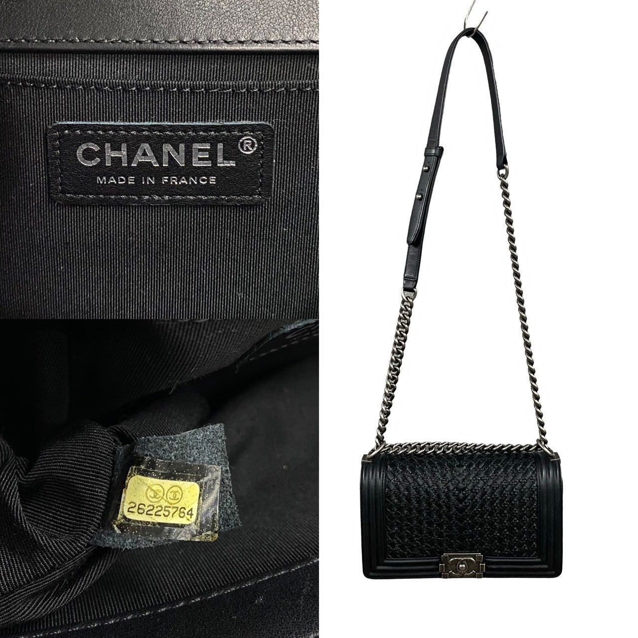 Chanel Chanel Shoulder Bag Black Leather Size ONE SIZE - 3 Thumbnail